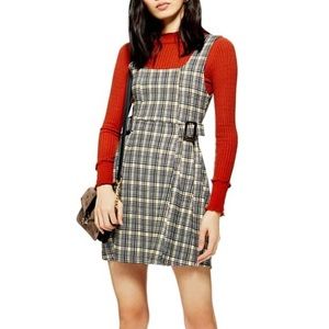 Top shop plaid dress size 4